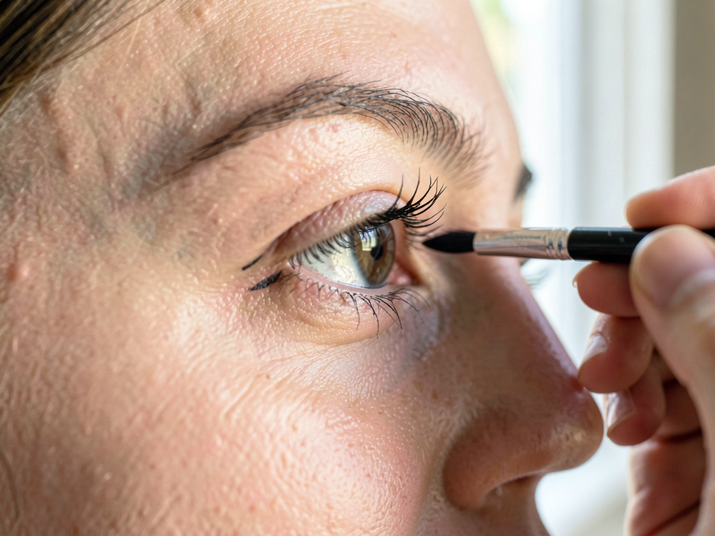 Comment appliquer des faux-cils magnétiques sur des paupières tombantes sans que le liner ne glisse ?