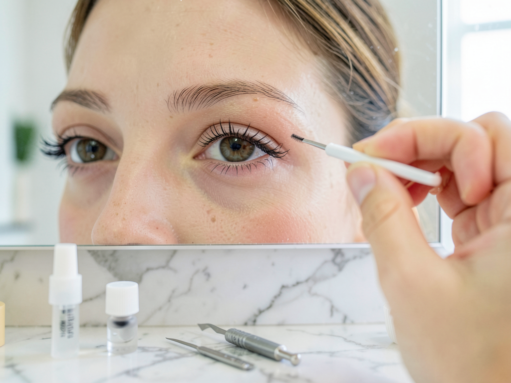 Comment appliquer des faux cils classiques sans que la colle ne coule dans l'œil ?