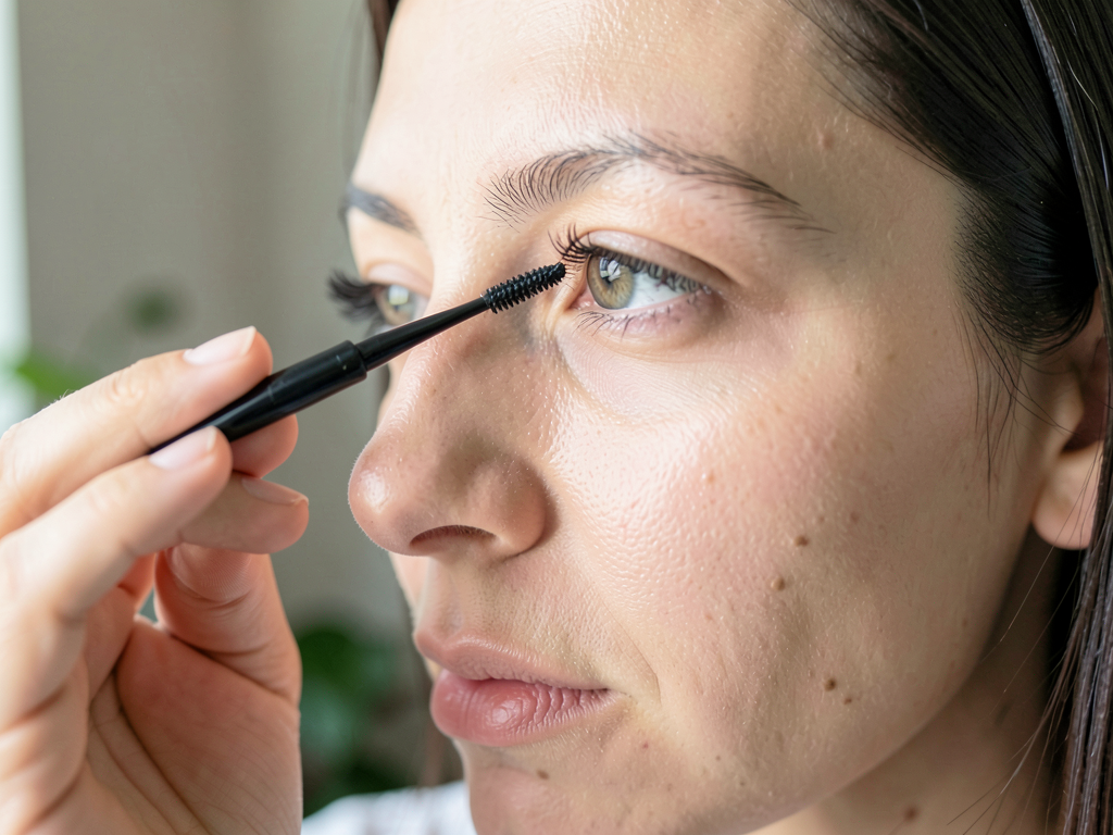 Mascara cils courts et fins